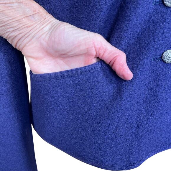 Geiger Women’s Dusty Purple Wool Button Front Cardigan Jacket EU38 US Medium - Picture 5 of 14